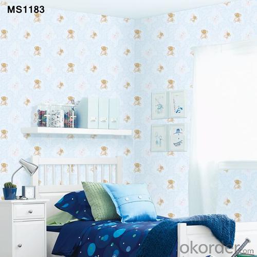 PVC Wallpaper Vinyl Coated Chinese Cheap Korean New Wallpaper System 1