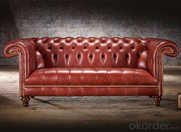 Connaught Chesterfield Sofa with High Quality Leather System 1