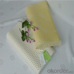 Latex Foam Pillow Breathable Oblong Milk White