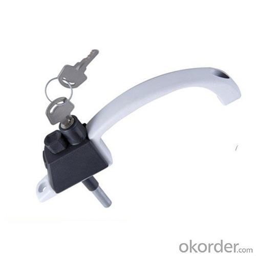 Aluminum Door Handle & Lock with White Color on Hot Sales DH19 System 1