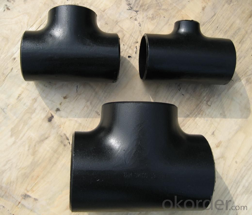 Carbon Steel Pipe Fittings Butt-Welding Equal Tees