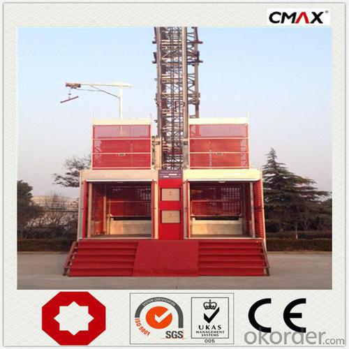 Construction Hoist New Double Cage Factory System 1