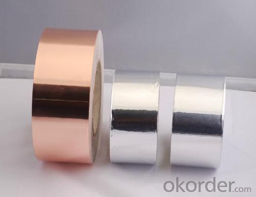 Coppery Color Aluminum  Foil  Tape With Liner System 1