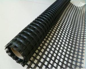 PVC Coated Polyester Geogrid Warp knitting for Railway System 1