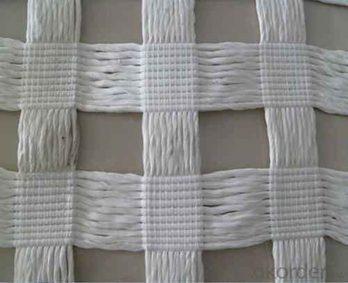 Extensible PVC Coated Polyester Geogrid Warp Knitting for Railway and Road System 1