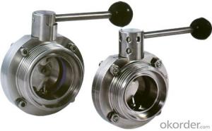 Butterfly Valve Stainless Steel Clean Hygienic Sanitary