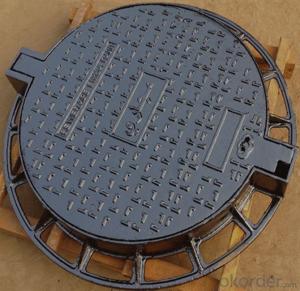 Manhole Covers EN124 GGG40 Ductule C250 Bitumen Coating