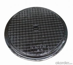 Manhole Covers EN124 Ductile Iron GGG50 Bitumen Coating