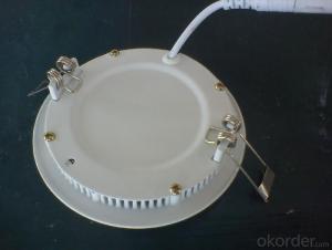 Led Panel Light Small Size 9W PF0.5 Recessed   Mount Round Shape System 1