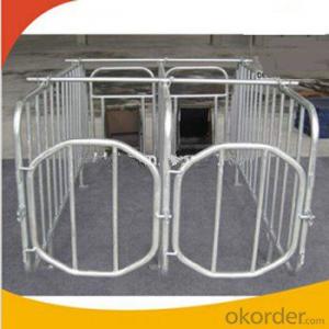 Galvanized Gestation Stall for Pigs before Farrowing(2 Booths) System 1