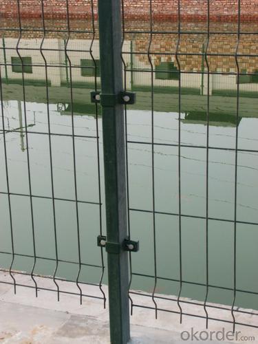 RAL 6005 Green Colour Wire  Mesh Fencing System 1