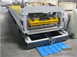 Q235 Color Steel Step Tile Roll Forming Machine with CE Certificate