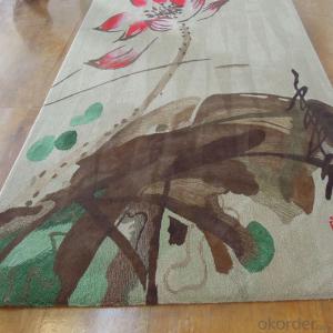 Luxury Wool Rug Hand Embroidered with Good Quality for Room