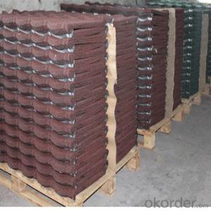 Stone Coated Metal Roofing Tile Red Green Stone Coated Factory Price System 1