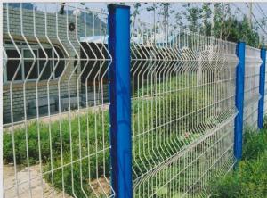 Plastic Coated  Peach Post Wire Mesh  Fencing