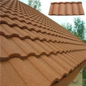Stone Coated Metal Roofing Tile Red Green Blue Grey Good Quality