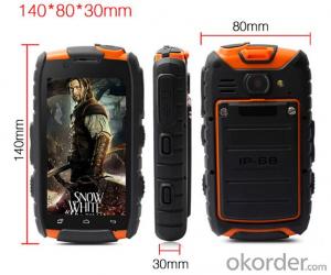 4 inch 16gb Large Memory WCDMA GSM Android 4.2 NFC & Walkie Talkie Waterproof Rugged Phone System 1