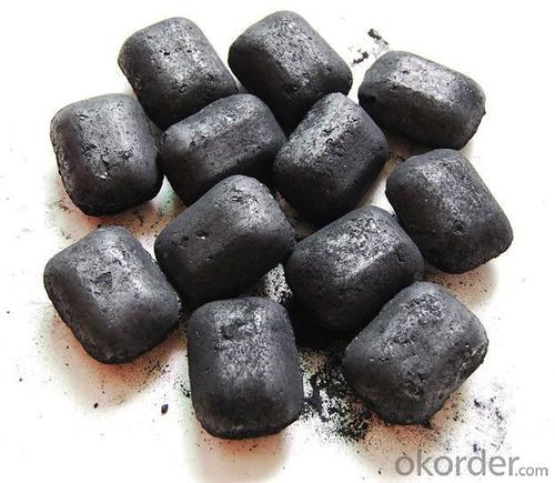 Carbon Briquette made of shattered graphite ore System 1