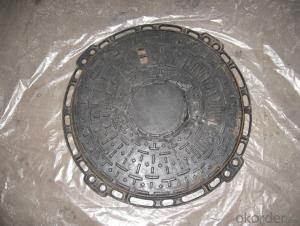 Manhole Covers EN124 GGG40 Ductule Iron C250 Bitumen