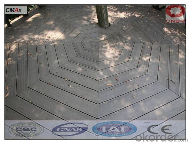 Extruded Plastic Composite Decking with SGS and CE