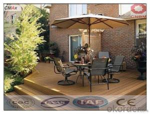 WPC (Wood Plastic Composite) Decking Prices with SGS and CE passed System 1