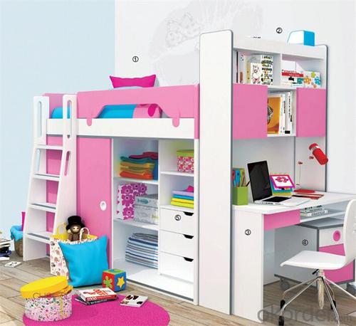 Children Colorful Bunk Bed with MDF Board System 1