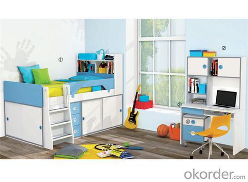 Boys and Girls Colorful Furniture Set of MDF Board System 1