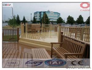 Extruded Plastic Composite Decking with SGS and CE System 1