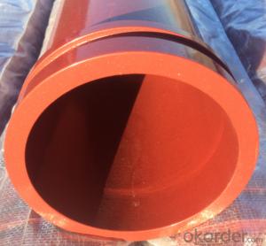 Concrete Pump Truck Parts Delivery Pipe without flange DN125 6MTR Thick 4.1MM ST52 System 1