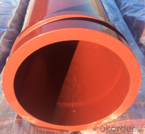 Concrete Pump Truck Parts Delivery Pipe without flange DN125 6MTR Thick 4.1MM ST52 System 1