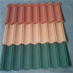 Stone Coated Metal Roofing Tile Colorful 0.4mm Red Green New Product System 1