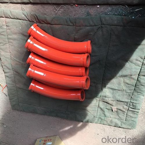 PM Concrete Pumping Bend Pipe Parts DN125*15D System 1