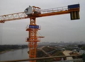 Toples Tower Crane TCP5020 With Jib length of  50M Max Load Capacity of 8 Ton