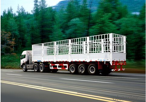 Semi Steel Trailer Cement Container Delivery System 1