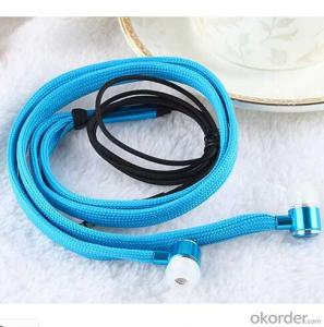 Stereo Wired Earphone Color Shoelace Style Earphone