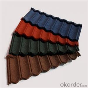 Stone Coated Metal Roofing Tile Red Blue Green Black New Product Waterproof