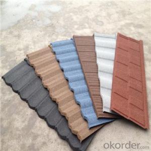 Stone Coated Metal Roofing Tile Colorful Red Green Blue Factory Price System 1