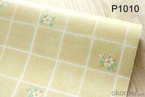 Self-adhesive Wallpaper 2015 Korean Design Beautiful PVC Wallpaper Supplies