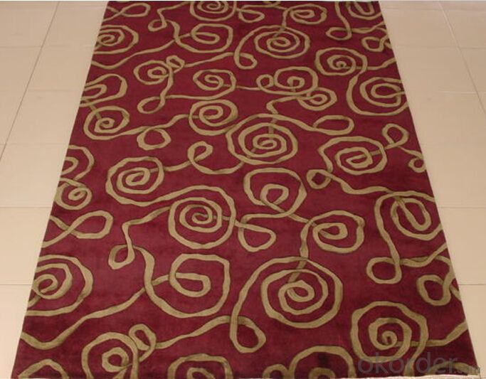 Wool Hand Made Hotel Lobby Flooring Carpets