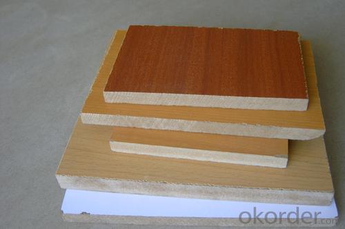 High Glossy Melamine Face Block Board MDF Wood Grain for Home Usage System 1