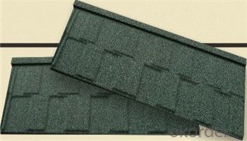 Wood Shingle Series/ Grid  Mixed Color Stone Coated Steel Roofing tiles/0.4mm metal roofing sheet