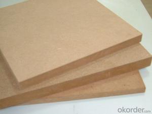 Raw MDF Board Light Color Size of 1220X2440X12MM