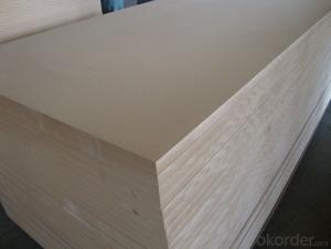Raw MDF Board Light Color Size of 1220X2440X16MM