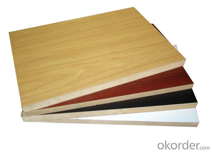 Wood Grain Color Melamine Faced MDF for Furniture