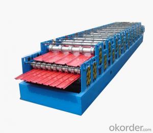 Steel Tile Roll Forming Machine with ISO