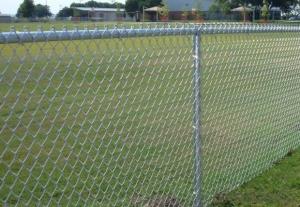 With Top Rail Galvanized Chain Link Fence