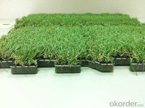 Natural looking Landscaping Artificial Grass 30mm / Synthetic Grass 4 color System 1