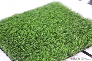 PE Monofilament & PP Curly Yarn Landscaping Artificial Residential Turf Lawn For Garden Courts