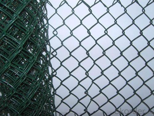 Vinyl Coated Roll  Chain  Link Wire Mesh Fence System 1