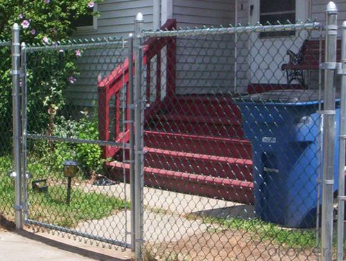 Residential  Security  Galvanized  Chain Link Fence System 1